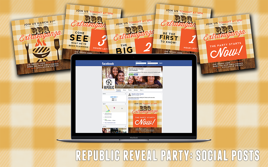 republic at sam houston reveal party banner